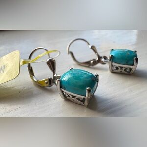 Genuine Silver and Turquoise Earrings